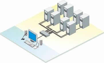 Rose Vista DVI KVM Switch Application Diagram