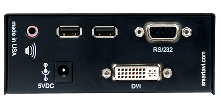 SmartAVI FDX-3000 DVI Fiber Extender Back View