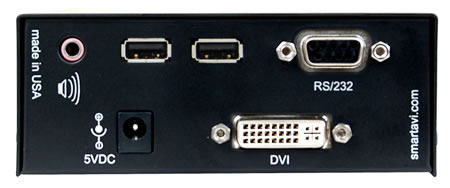 SmartAVI FDX-3500 Fiber Extender Back View