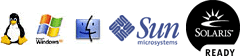 Unix, PC, and Sun Solaris Compatible