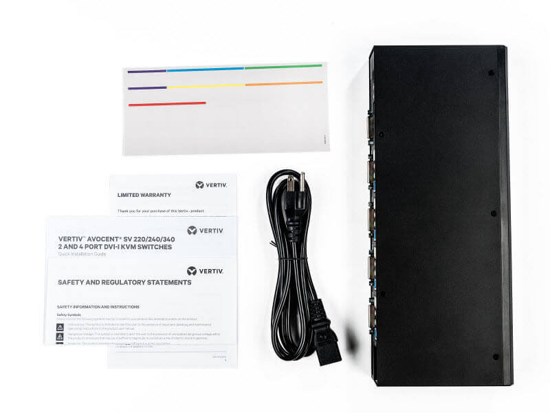Avocent Vertiv SV240 Whats Included? Package contents