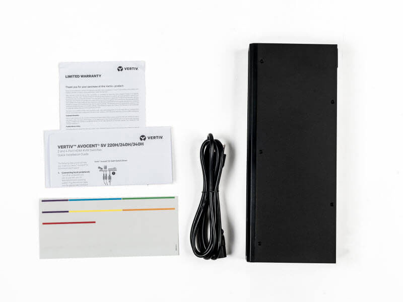Avocent Vertiv SV240H Whats Included? Package contents
