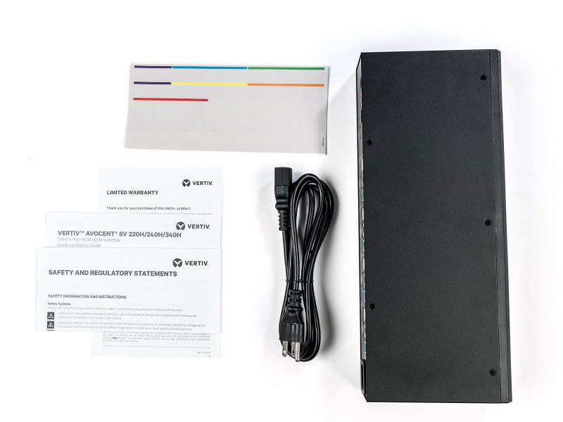 Avocent Vertiv SV340H Whats Included? Package contents