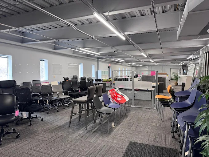 Modern Office Showroom Chairs Section