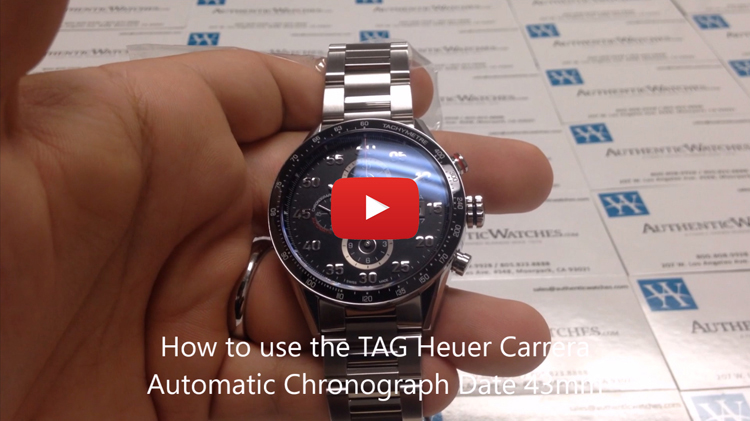 how to use the TAG Heuer Carrera Automatic Chronograph Date 43mm
