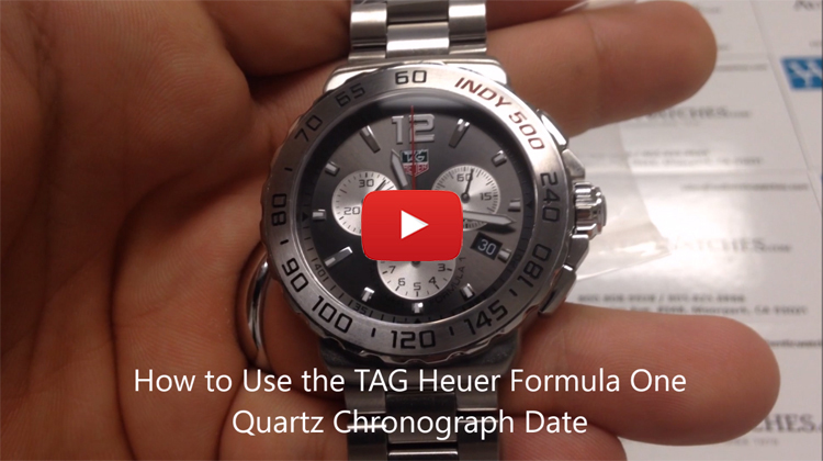 hoe to use the TAG Heuer Formula One Quartz Chronograph Date