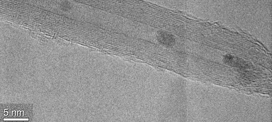 carbon nanotube filled with cobalt