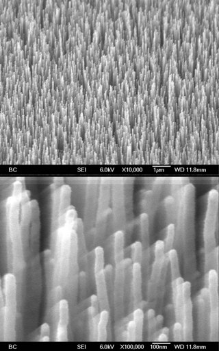 thin nanotube arrays with D30-40nm