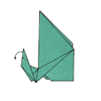peacock origami