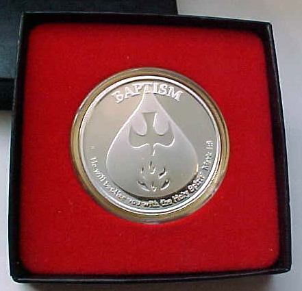 Baptism Silver Medallion!