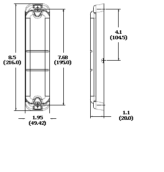12 / 24 Volt LED Dome Lamp with Hazed Lens