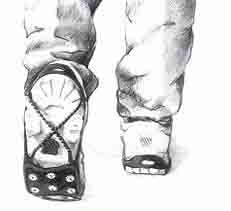 Dual Traction Anti Slip Shoe Grip w/Studs