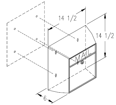Cast Aluminum Modern Locking Mailbox