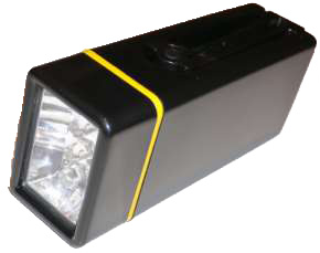 3 LED Mini Wind Up Dynamo No Battery Flashlight