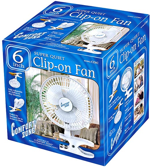 6 inch  Clip-On 120 VAC Fan