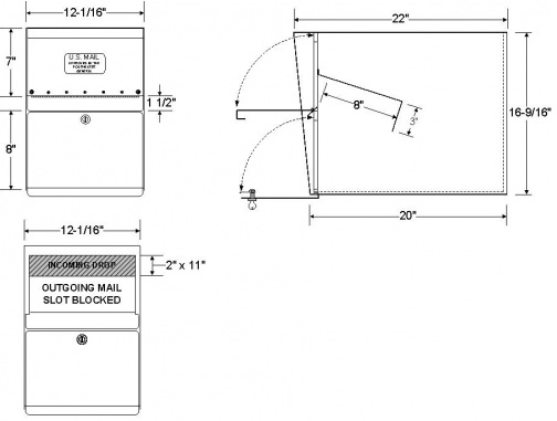 10 Gauge Aluminum Locking Mailbox