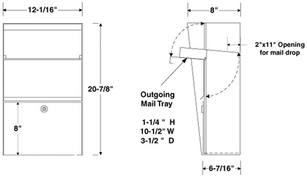 Aluminum Vertical Locking Wall Mount