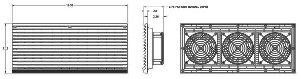 3 Electronics Cooling Fan with Filter