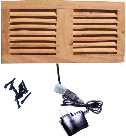 Dual Fan Cooler Kit with Wood Grill for Cabinet / Home Theater