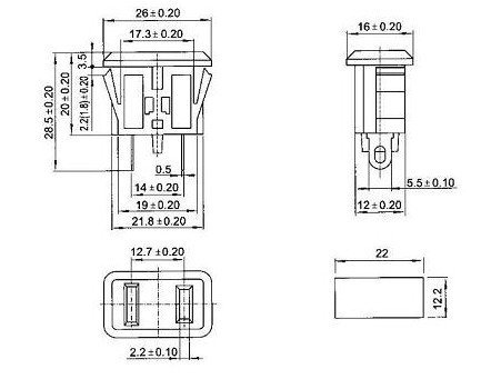 110 Volt AC Car Auto Truck Power Socket