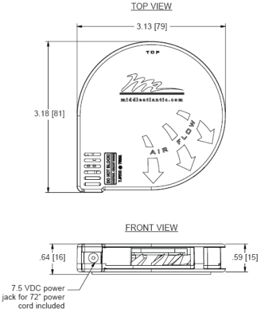 Component Cooler Single Fan