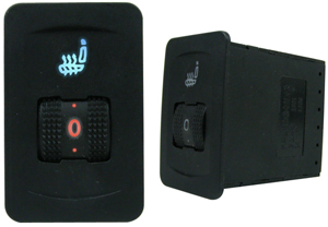 Single Seat Heater Kit with Illuminated 5-Position Thumb Dial Switch