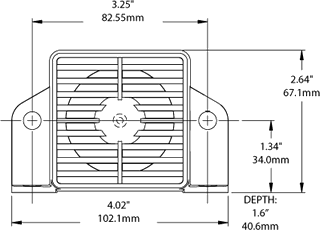 12-48 Volt Medium Duty Preco Back-up Alarm