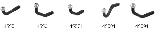 Modern European Design Hitch Ball Mounts for 1-1/4