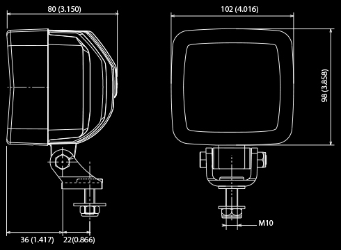 12-24V High Output LED Lamp Work Light