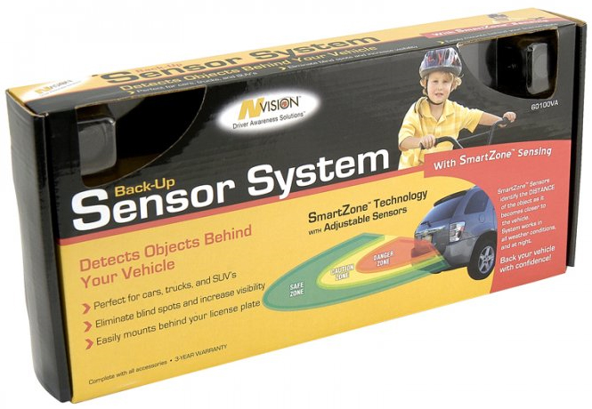 License Plate Frame 2 Back Up Sensor System