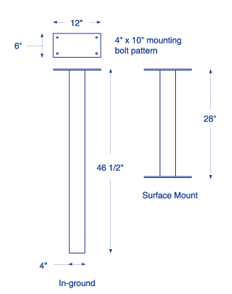 Locking Mailbox Post