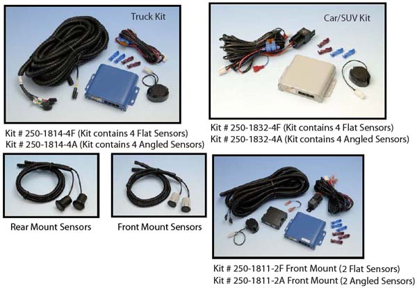 4 Sensor In Bumper Ultrasonic Parking Aide
