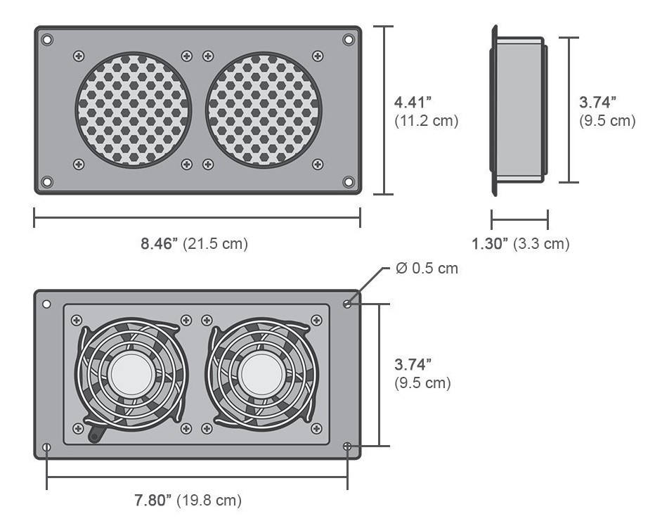 quiet cooling fan system