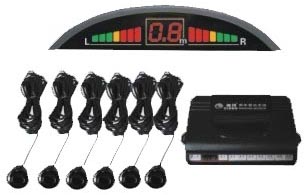 6 (2 Front / 4 Rear) Ultrasonic Parking Sensor Kit