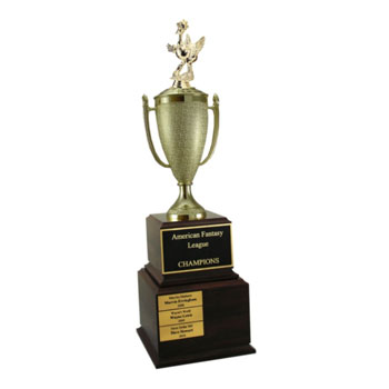 fantasy league champion recognition trophy