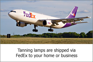 Tanning Lamps Shipped via FedEx
