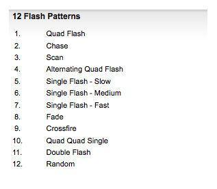 12.1308 Flash Petterns