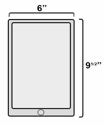 1560TFK Tablet Dimensions