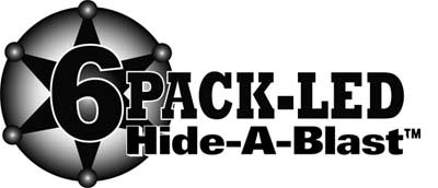 Code3 Hide-A-Blast 6-Pack LED Hideaway