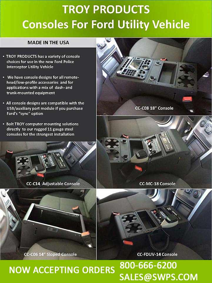 Ford Police Interceptor Utility Vehicle Consoles