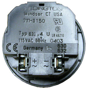 Hour meter back view
