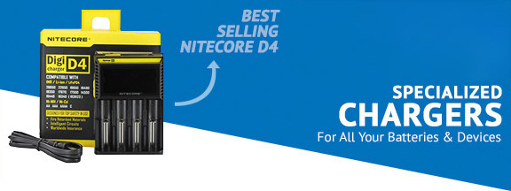 Nitecore D4 Charger Banner