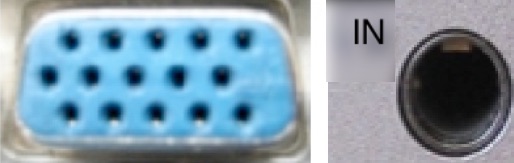 VGA plus stereo audio input