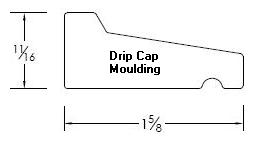 Drip Cap Moulding - Details