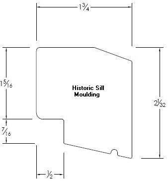 Historic Sill Moulding Details