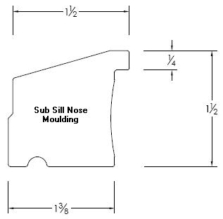 Sub Sill Nose Moulding Details