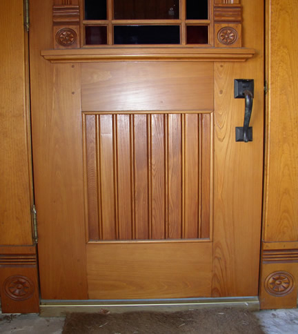 Beadboard on an Entry Door