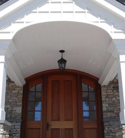 AZEK Brand Beadboard installed on Porch Ceiling