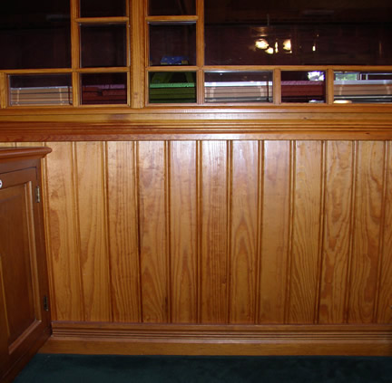 Office Beadboard Wainscotting
