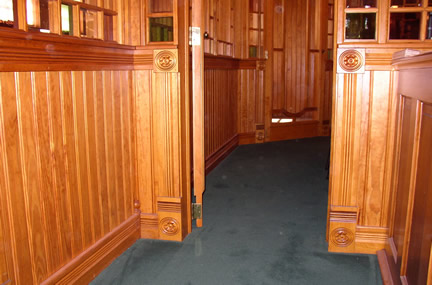 Office Beadboard Wainscotting